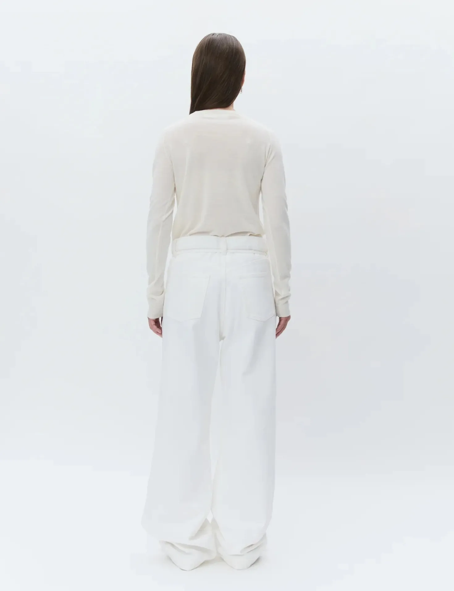 Annabelle Ivory Merino Top