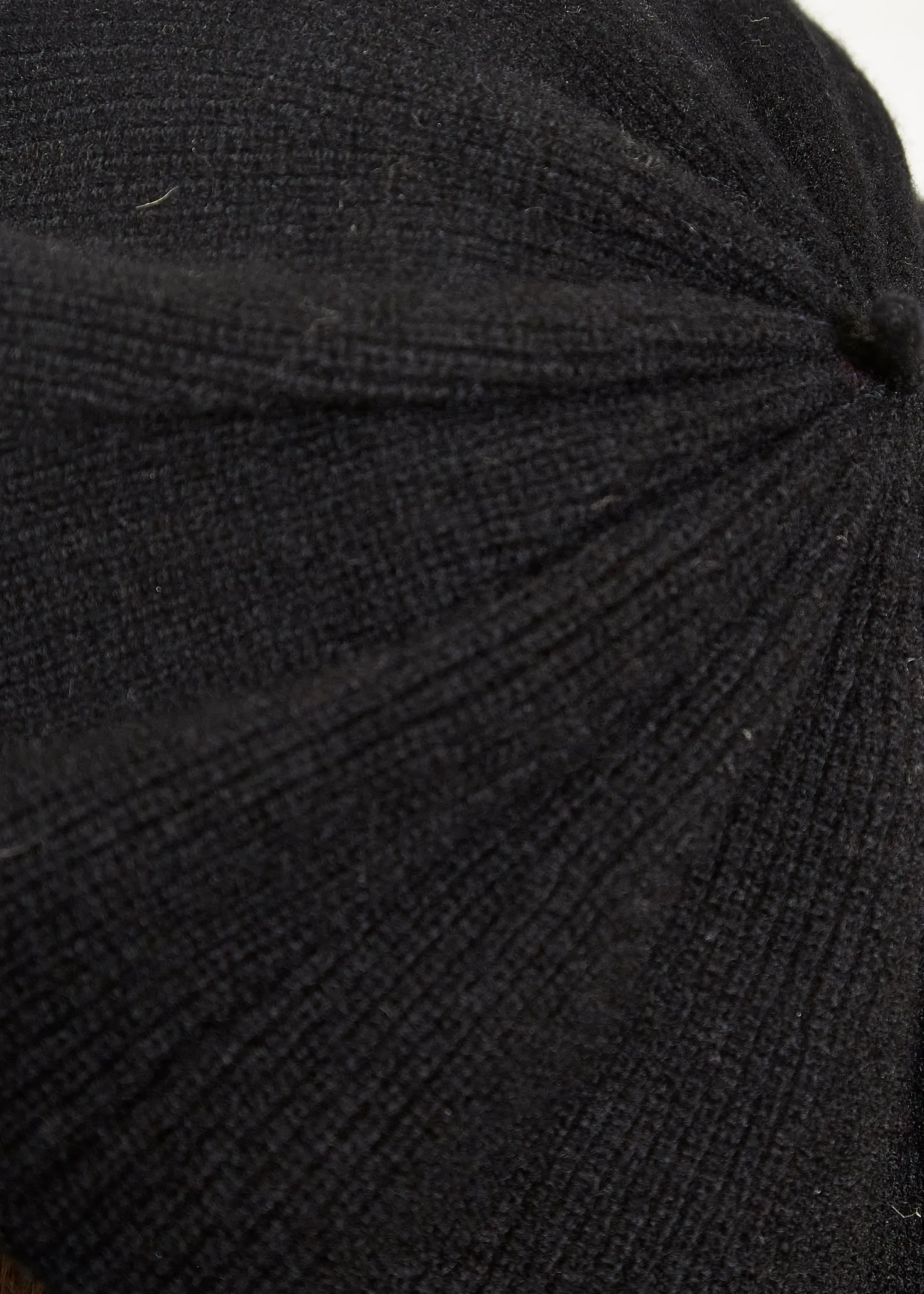 Black Lizzy Beret Cashmere Hat
