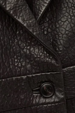 Borfeo Black Leather Jacket