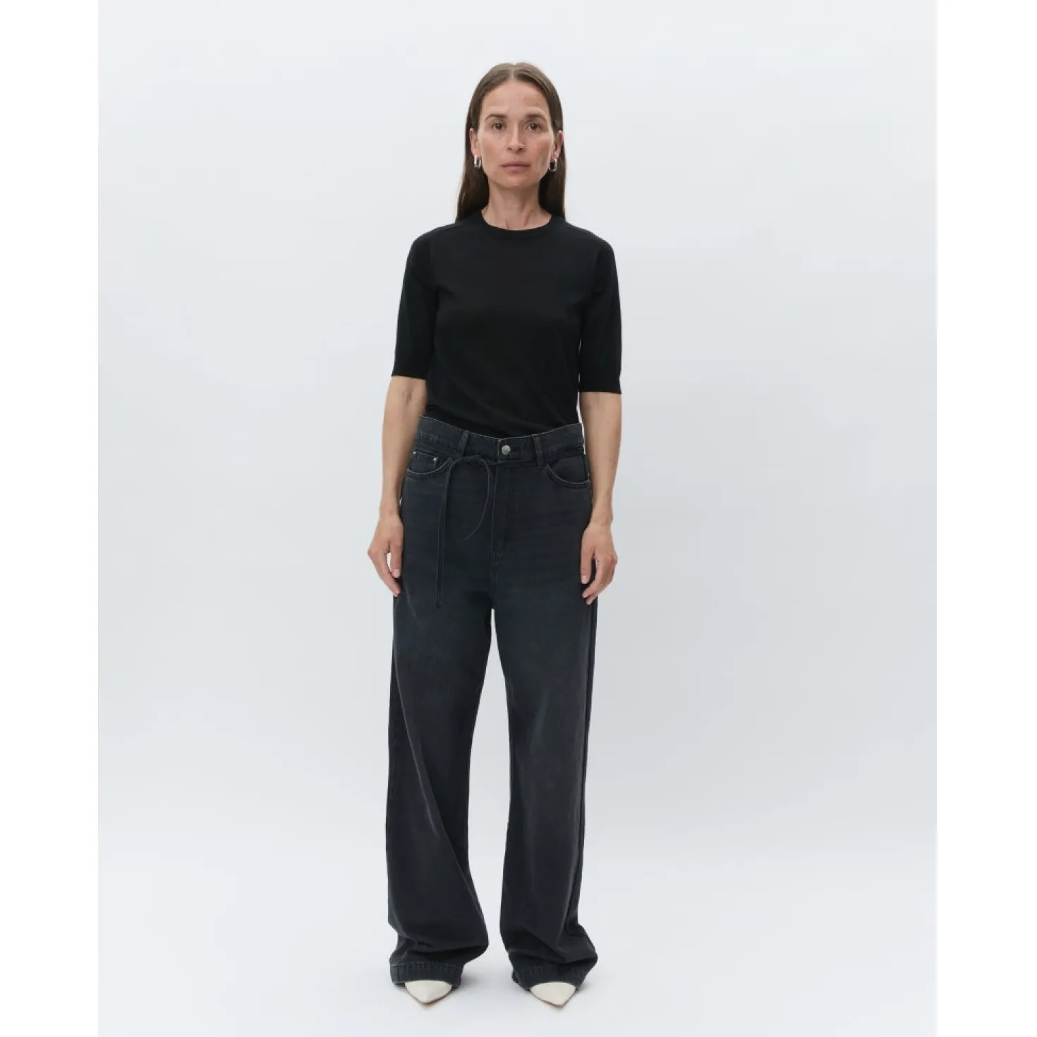 Carolina Black Merino Top