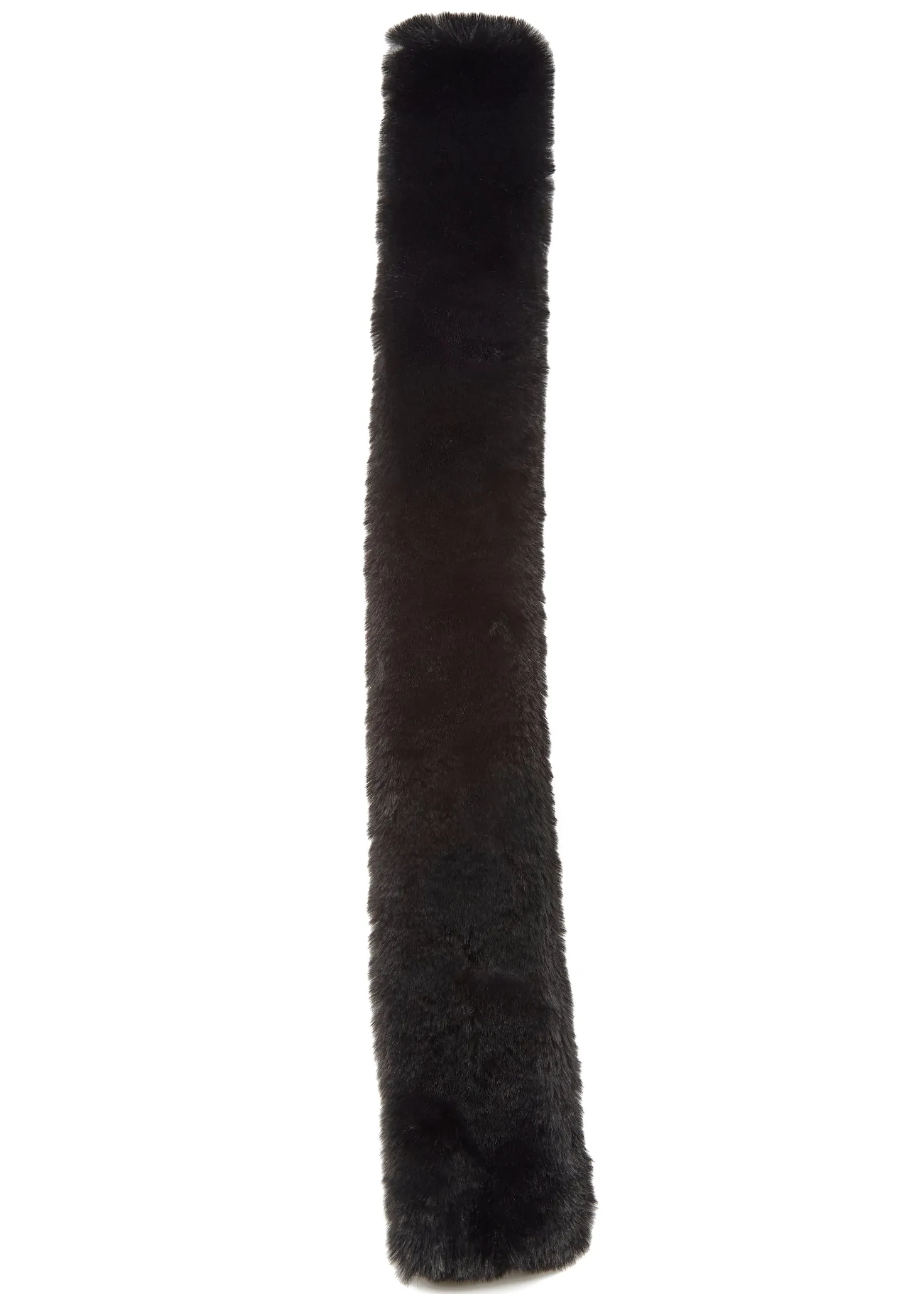 Fur5Eight Black Faux Fur Loop Scarf