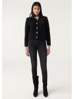 Gaspard Black Knit Cardigan