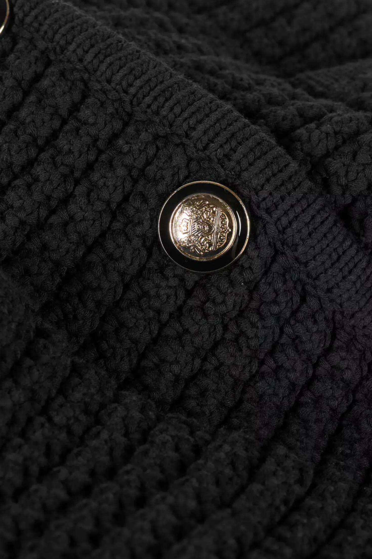 Gaspard Black Knit Cardigan