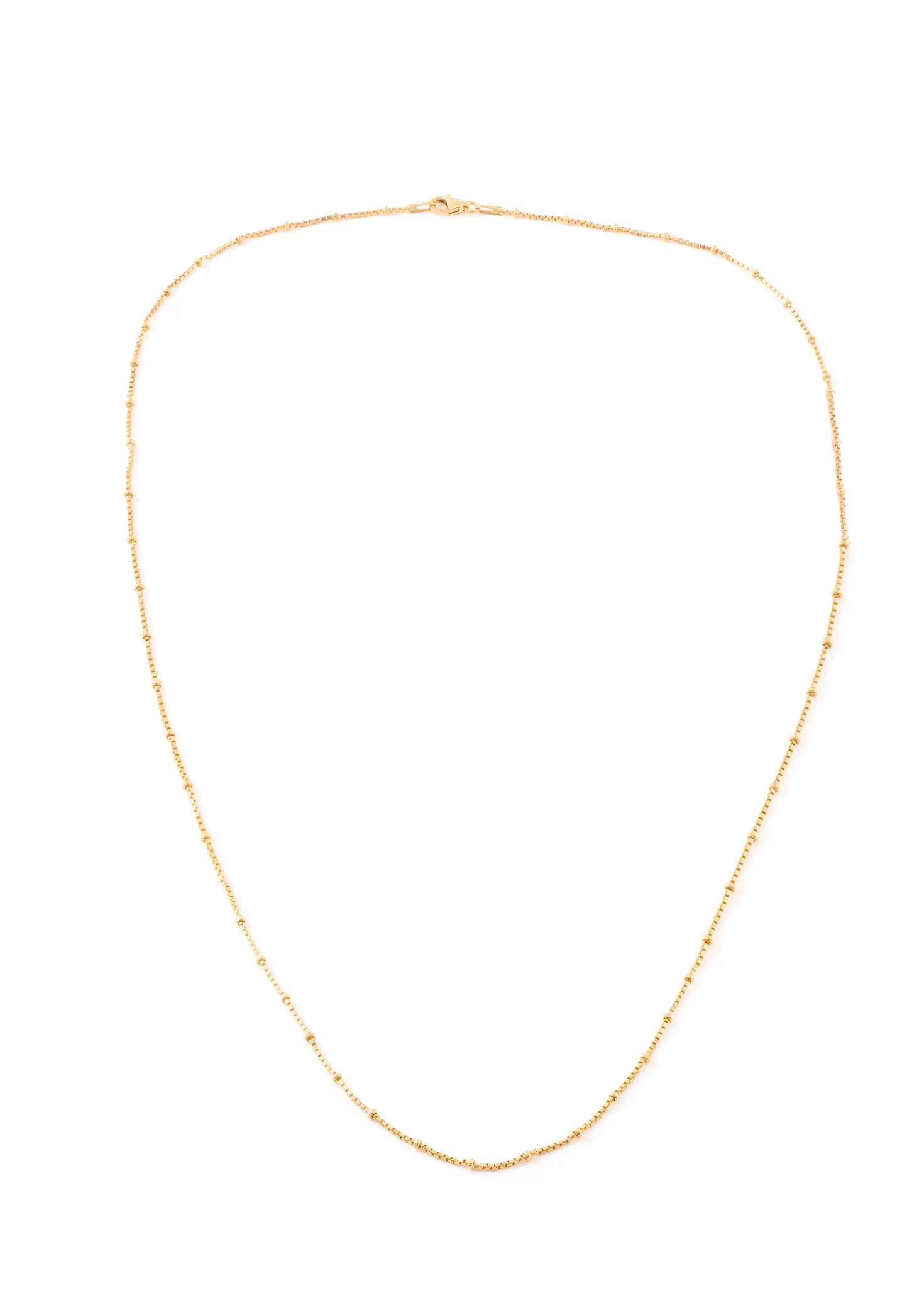 Gold Thin Ball Chain Necklace