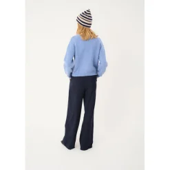 Gracelynn Blue Melange Knit Cardigan