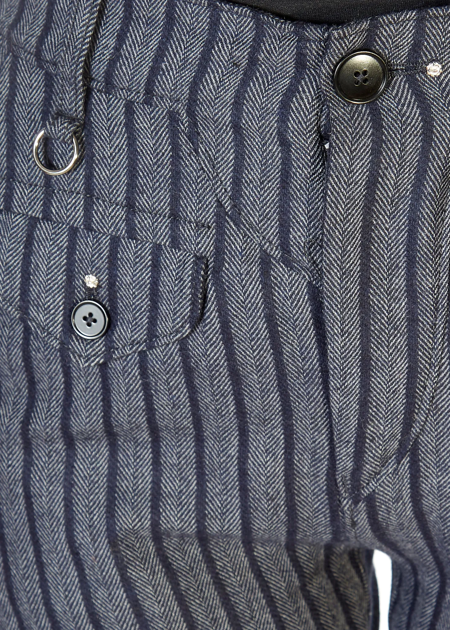 'In Motion' Grey Striped Trousers