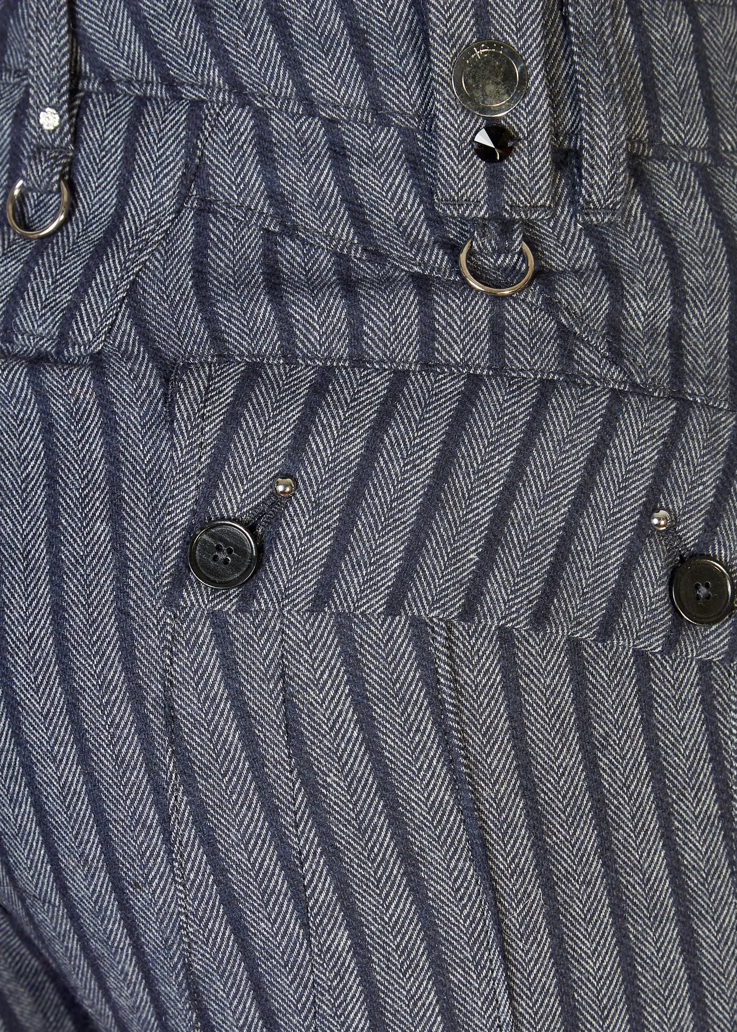 'In Motion' Grey Striped Trousers