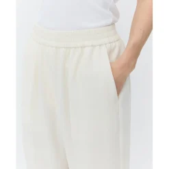Jonah Classic Gaberdine Ivory Cropped Trousers