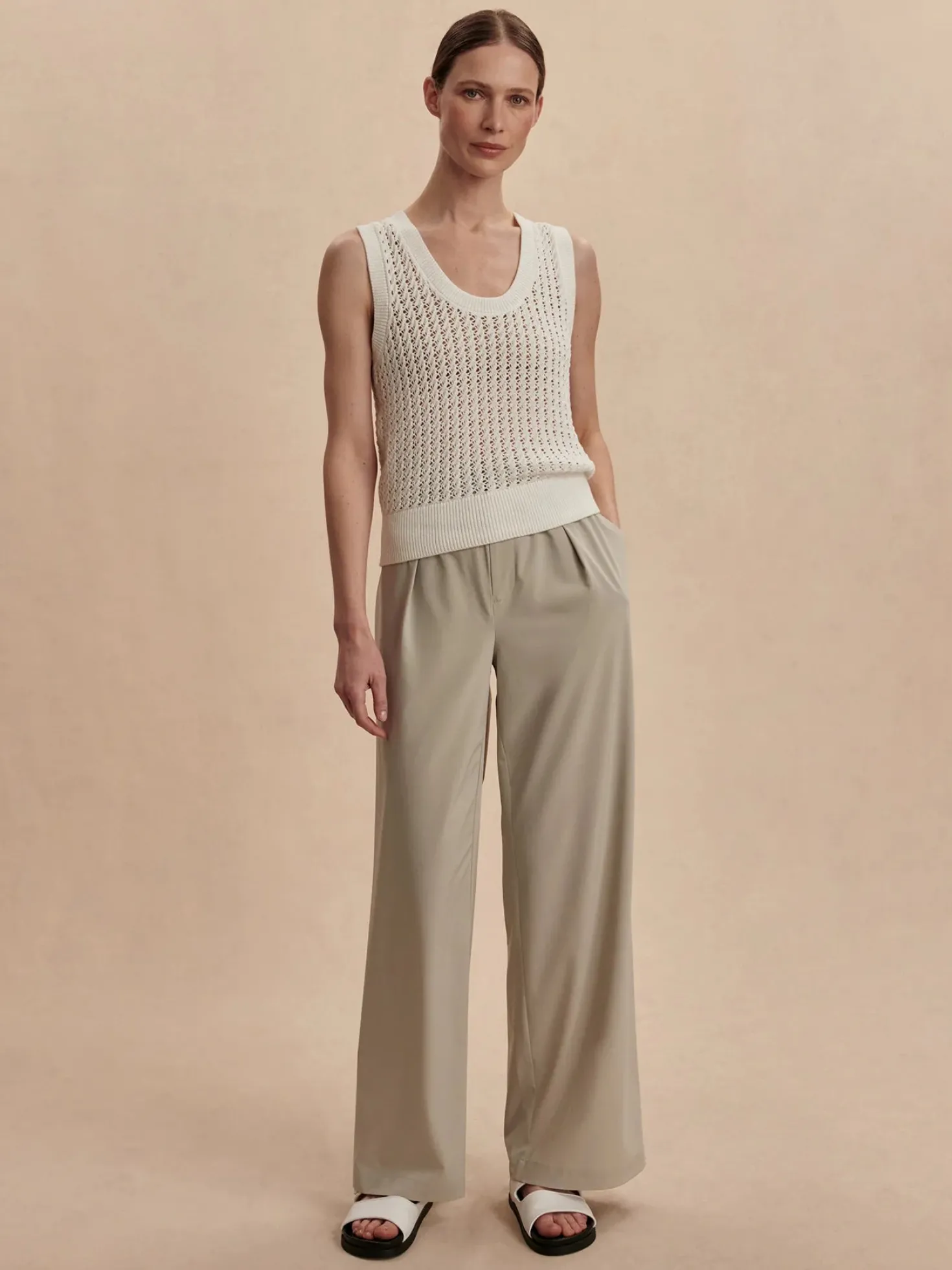 Kayson Sage Grey Wide Leg Pant 29.5"