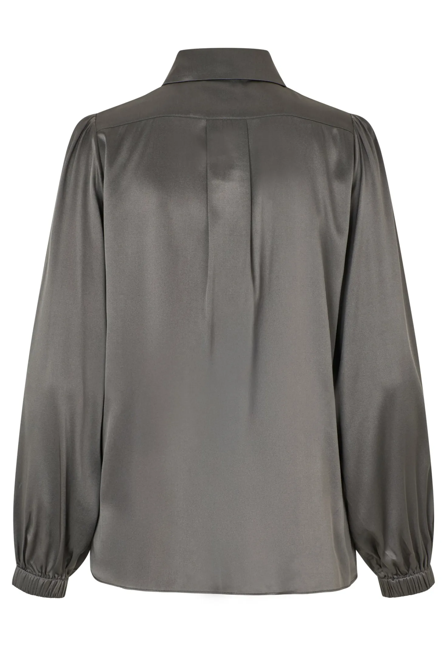 Kikki Anchor Grey Blouse with Bow