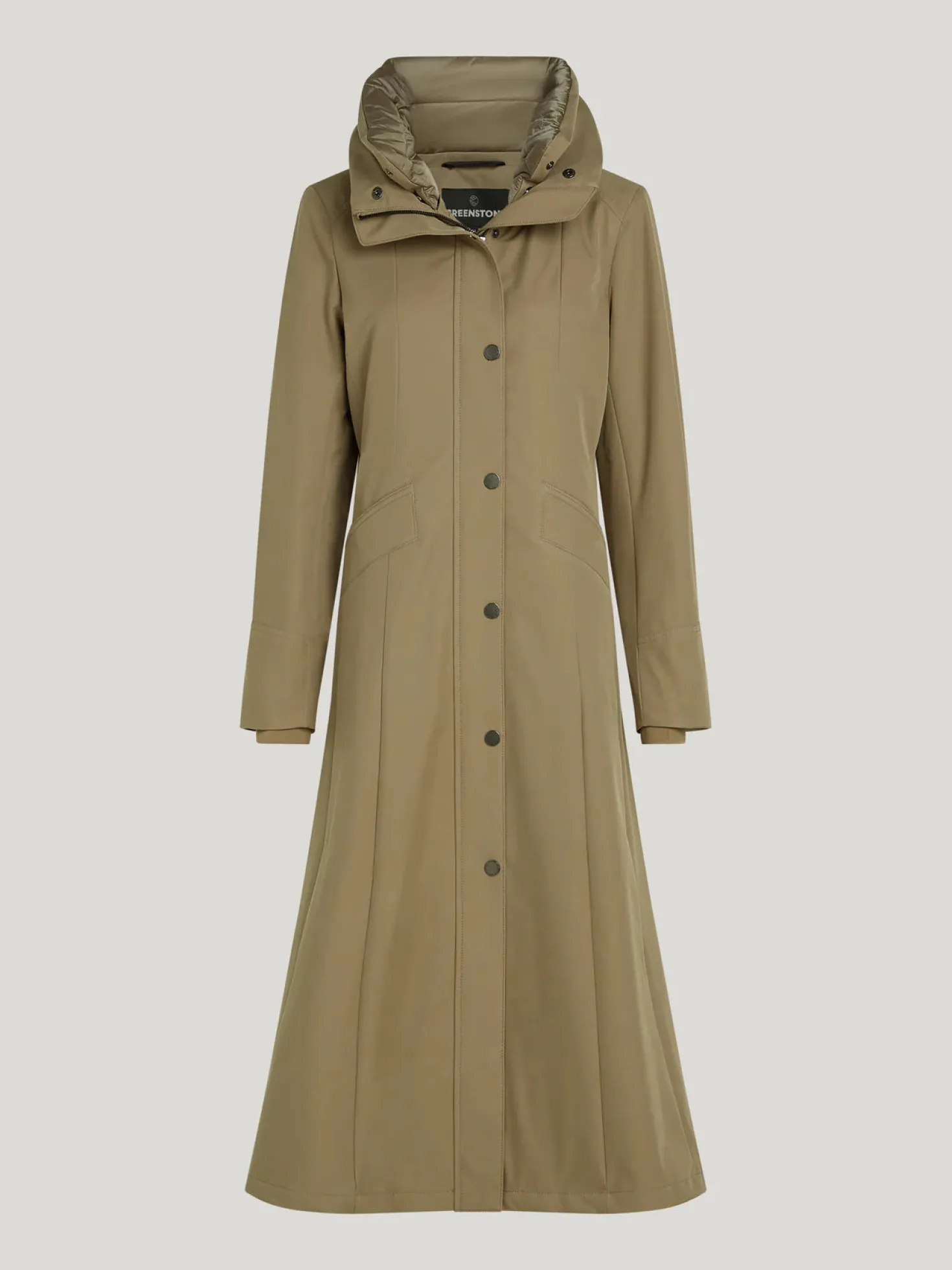 Molly Waterproof Pleated Clay Raincoat