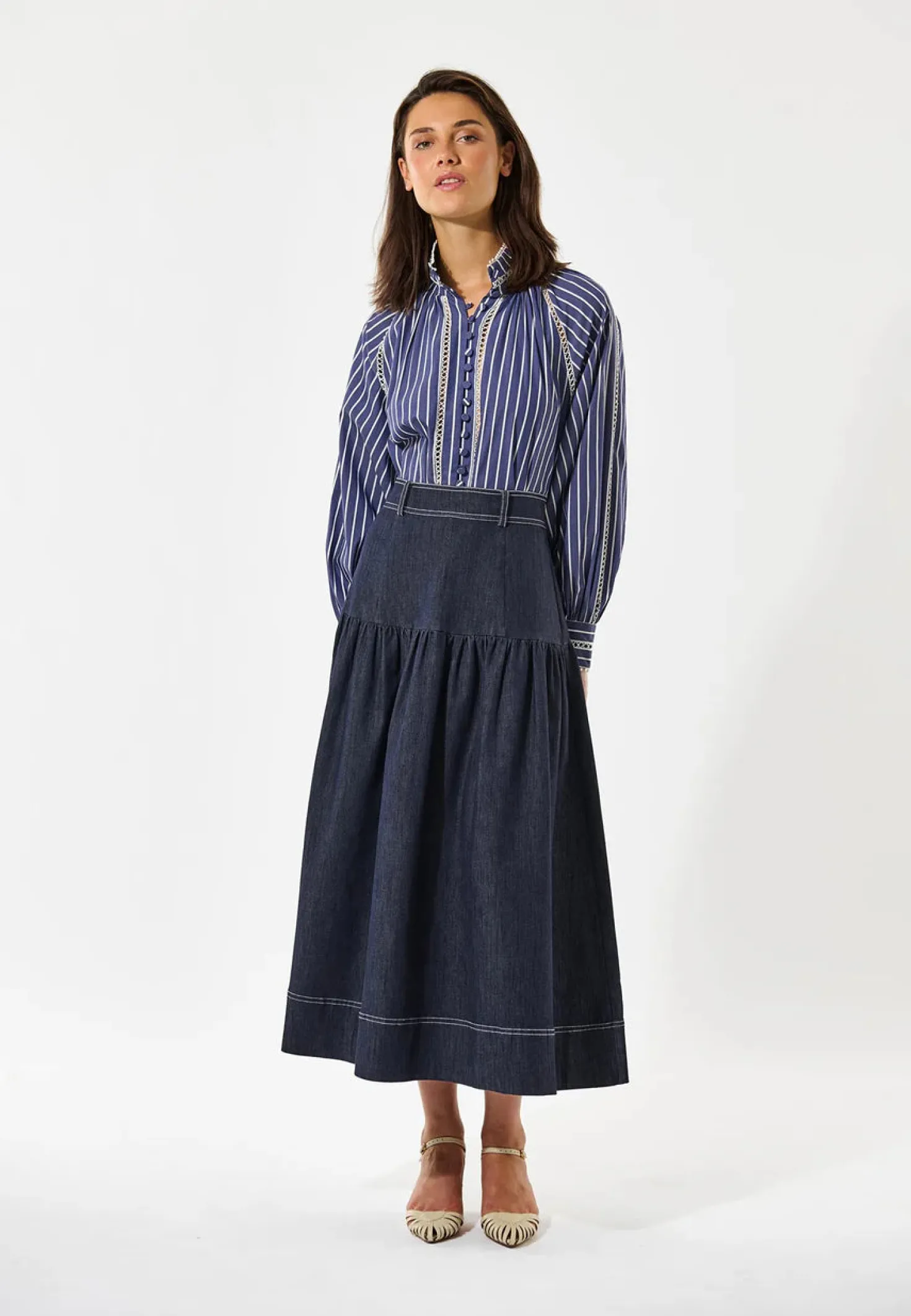 Monia Blouse with Collar