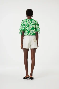 Nacha Green Glow Bali Palms Top