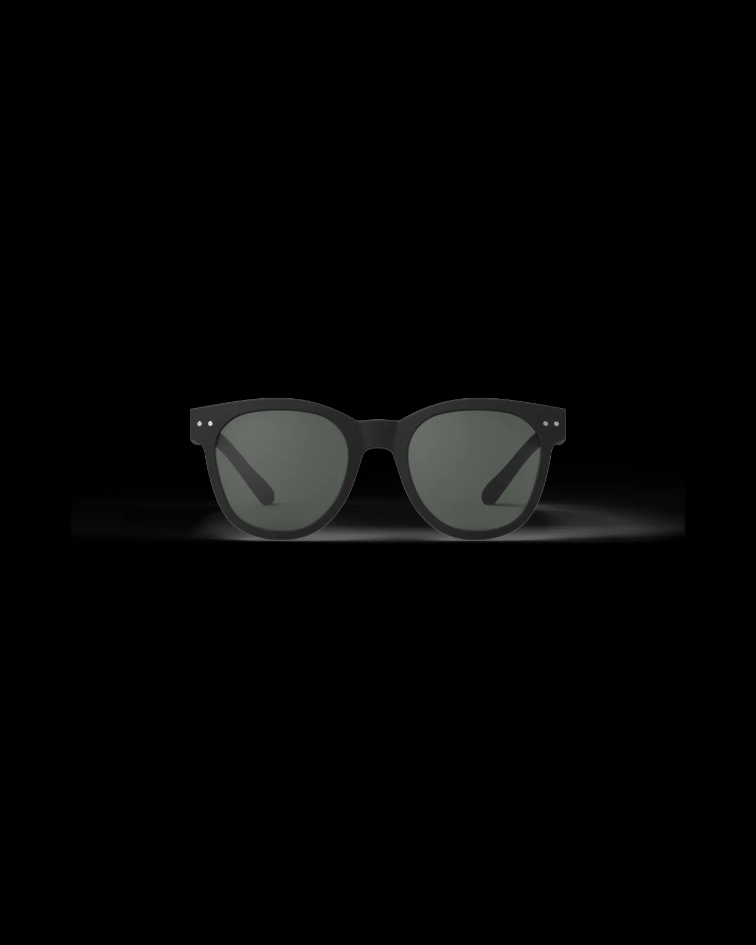 Oversized Black Trapeze Sunglasses