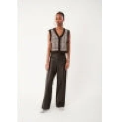 Ringo Brown Faux Leather Pants