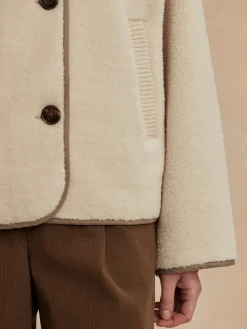 Romane Boxy Sandshell Sherpa Jacket