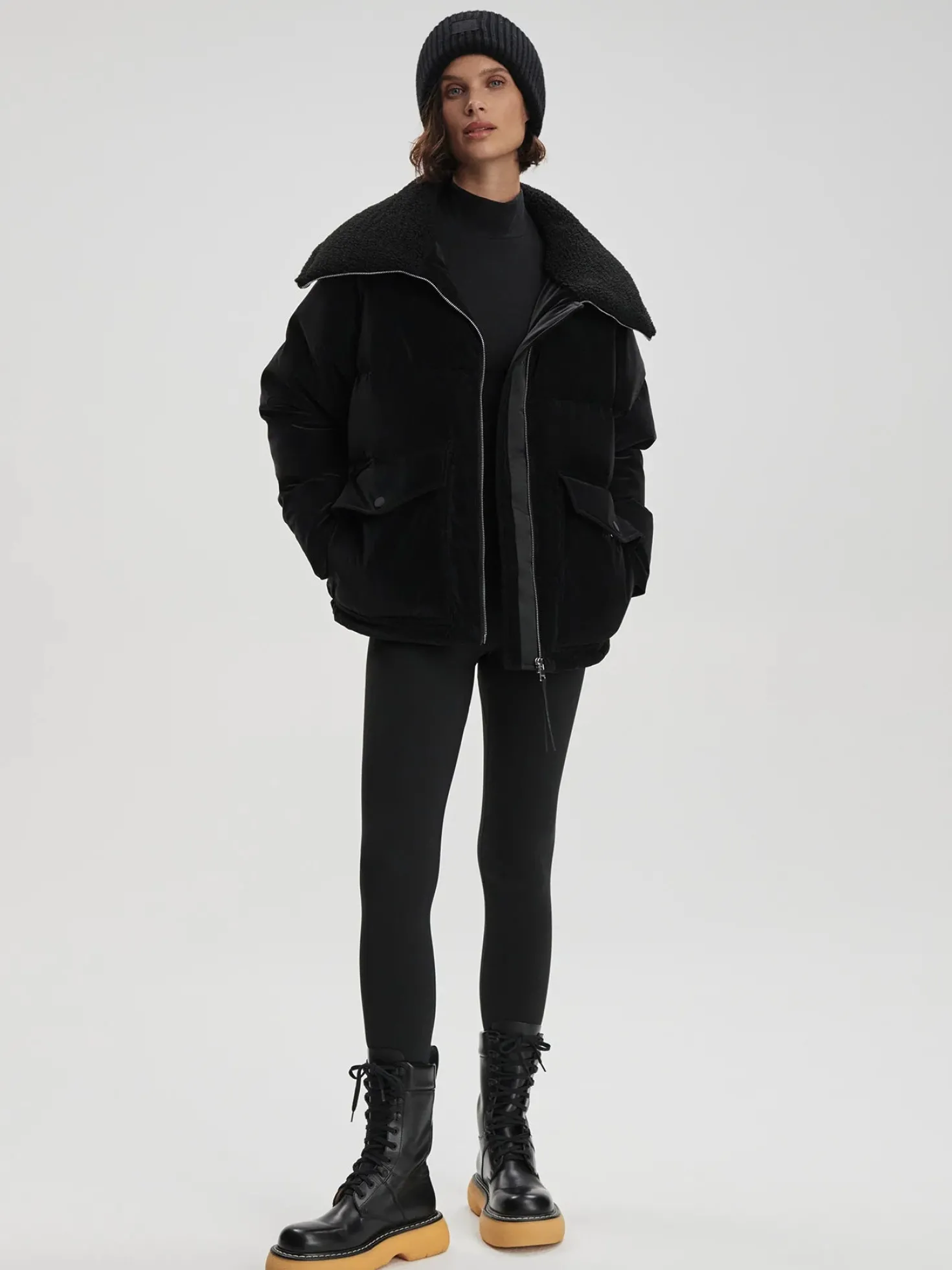 Roseville Black Down Jacket